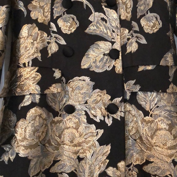 Sale. Made in Italy jacquard double breasted coat - Picture 3 of 7